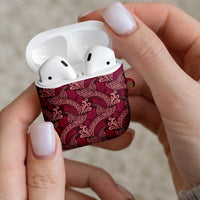 Sweet Pink Monstera AirPods Case Polynesian Tribal Pattern LT01 - Polynesian Pride