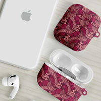 Sweet Pink Monstera AirPods Case Polynesian Tribal Pattern LT01 - Polynesian Pride