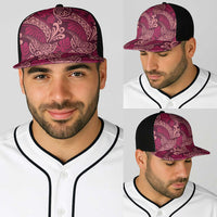 Sweet Pink Monstera Baseball Net Cap Polynesian Tribal Pattern LT01 - Polynesian Pride