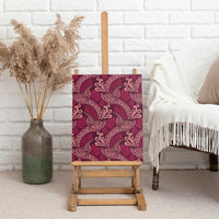 Sweet Pink Monstera Canvas Wall Art Polynesian Tribal Pattern LT01 - Polynesian Pride