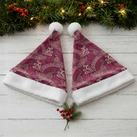 Sweet Pink Monstera Christmas Santa Hat Polynesian Tribal Pattern LT01 - Polynesian Pride