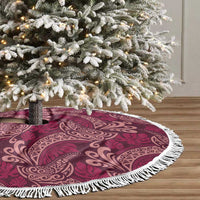 Sweet Pink Monstera Tree Skirt Polynesian Tribal Pattern LT01 - Polynesian Pride