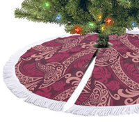 Sweet Pink Monstera Tree Skirt Polynesian Tribal Pattern LT01 - Polynesian Pride