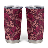 Sweet Pink Monstera Tumbler Cup Polynesian Tribal Pattern LT01 Pink - Polynesian Pride