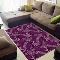 Royal Purple Monstera Area Rug Polynesian Tribal Pattern - Polynesian Pride