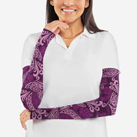 Royal Purple Monstera Arm Sleeves Polynesian Tribal Pattern LT01 - Polynesian Pride