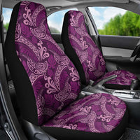 Royal Purple Monstera Car Seat Cover Polynesian Tribal Pattern LT01 - Polynesian Pride
