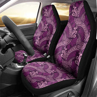 Royal Purple Monstera Car Seat Cover Polynesian Tribal Pattern LT01 - Polynesian Pride