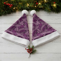 Royal Purple Monstera Christmas Santa Hat Polynesian Tribal Pattern LT01 - Polynesian Pride