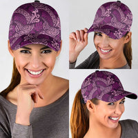 Royal Purple Monstera Classic Cap Polynesian Tribal Pattern LT01 - Polynesian Pride