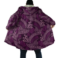 Royal Purple Monstera Cloak Polynesian Tribal Pattern LT01 - Polynesian Pride