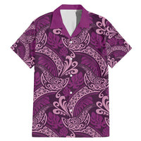 Royal Purple Monstera Family Matching Mermaid Dress and Hawaiian Shirt Polynesian Tribal Pattern - Polynesian Pride