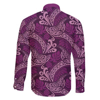 Royal Purple Monstera Family Matching Puletasi and Hawaiian Shirt Polynesian Tribal Pattern LT01 - Polynesian Pride