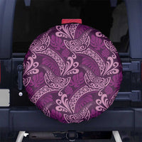 Royal Purple Monstera Spare Tire Cover Polynesian Tribal Pattern - Polynesian Pride