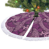 Royal Purple Monstera Tree Skirt Polynesian Tribal Pattern LT01 - Polynesian Pride