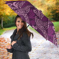 Royal Purple Monstera Umbrella Polynesian Tribal Pattern LT01 - Polynesian Pride