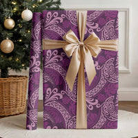 Royal Purple Monstera Wrapping Paper Polynesian Tribal Pattern LT01 - Polynesian Pride