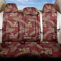 Luxury Red Monstera Back Car Seat Cover Polynesian Tribal Pattern LT01 One Size Red - Polynesian Pride