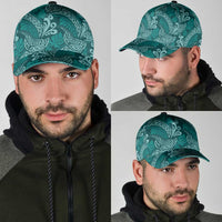 Teal Monstera Classic Cap Polynesian Tribal Pattern LT01 - Polynesian Pride