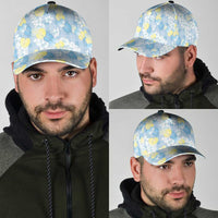 Anthurium Plumeria Lei Pastel Classic Cap Blue Hawaiian Splendid Palaka LT01 - Polynesian Pride