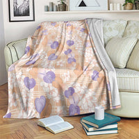 Anthurium Plumeria Lei Pastel Blanket Orange Hawaiian Splendid Palaka LT01 Orange - Polynesian Pride