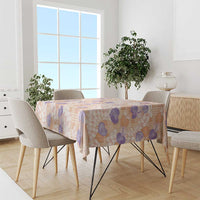 Anthurium Plumeria Lei Pastel Tablecloth Orange Hawaiian Splendid Palaka LT01 - Polynesian Pride