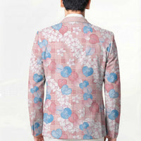 Anthurium Plumeria Lei Pastel Blazer Pink Hawaiian Splendid Palaka LT01 - Polynesian Pride