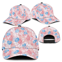 Anthurium Plumeria Lei Pastel Classic Cap Pink Hawaiian Splendid Palaka LT01 - Polynesian Pride