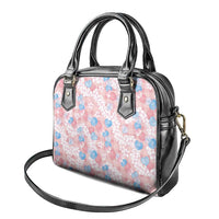 Anthurium Plumeria Lei Pastel Shoulder Handbag Pink Hawaiian Splendid Palaka LT01 - Polynesian Pride