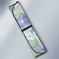 Anthurium Plumeria Lei Pastel Auto Sun Shade Purple Hawaiian Splendid Palaka LT01 - Polynesian Pride