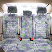 Anthurium Plumeria Lei Pastel Back Car Seat Cover Purple Hawaiian Splendid Palaka LT01 - Polynesian Pride