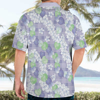 Anthurium Plumeria Lei Pastel Hawaiian Shirt Purple Hawaiian Splendid Palaka LT01 - Polynesian Pride