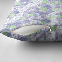 Anthurium Plumeria Lei Pastel Pillow Cover Purple Hawaiian Splendid Palaka LT01 - Polynesian Pride
