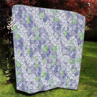 Anthurium Plumeria Lei Pastel Quilt Purple Hawaiian Splendid Palaka LT01 - Polynesian Pride