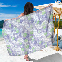 Anthurium Plumeria Lei Pastel Sarong Purple Hawaiian Splendid Palaka LT01 One Size 44 x 66 inches Purple - Polynesian Pride