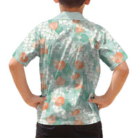 Anthurium Plumeria Lei Pastel Hawaiian Shirt Teal Hawaiian Splendid Palaka LT01 - Polynesian Pride