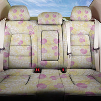 Anthurium Plumeria Lei Pastel Back Car Seat Cover Yellow Hawaiian Splendid Palaka LT01 One Size Yellow - Polynesian Pride