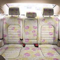 Anthurium Plumeria Lei Pastel Back Car Seat Cover Yellow Hawaiian Splendid Palaka LT01 - Polynesian Pride