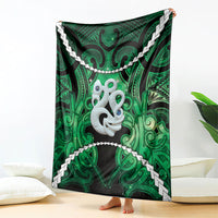 Maori Matariki Manaia Kakariki Blanket Maori Kowhaiwhai Pattern Galaxy LT01 - Polynesian Pride