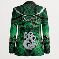 Personalised Maori Matariki Manaia Kakariki Blazer Maori Kowhaiwhai Pattern Galaxy LT01 - Polynesian Pride
