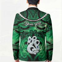 Personalised Maori Matariki Manaia Kakariki Blazer Maori Kowhaiwhai Pattern Galaxy LT01 - Polynesian Pride