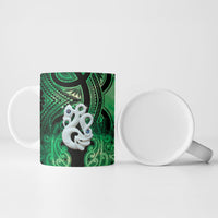 Personalised Maori Matariki Manaia Kakariki Ceramic Mug Maori Kowhaiwhai Pattern Galaxy LT01 - Polynesian Pride