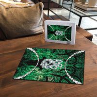 Maori Matariki Manaia Kakariki Puzzle Maori Kowhaiwhai Pattern Galaxy LT01 - Polynesian Pride