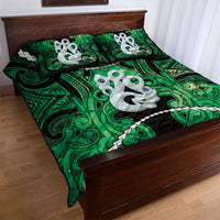 Maori Matariki Manaia Kakariki Quilt Bed Set Maori Kowhaiwhai Pattern Galaxy LT01 - Polynesian Pride