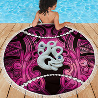 Maori Matariki Manaia Mawhero Beach Blanket Maori Kowhaiwhai Pattern Galaxy LT01 - Polynesian Pride