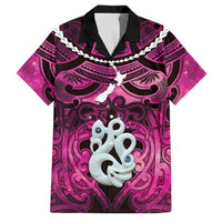 Personalised Maori Matariki Manaia Mawhero Family Matching Summer Maxi Dress and Hawaiian Shirt Maori Kowhaiwhai Pattern Galaxy