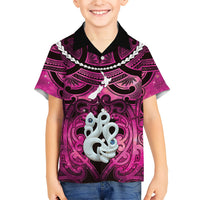Personalised Maori Matariki Manaia Mawhero Family Matching Summer Maxi Dress and Hawaiian Shirt Maori Kowhaiwhai Pattern Galaxy