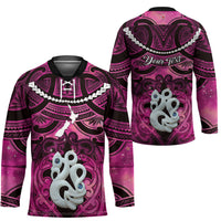 Personalised Maori Matariki Manaia Mawhero Hockey Jersey Maori Kowhaiwhai Pattern Galaxy LT01 - Polynesian Pride