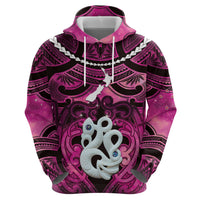 Personalised Maori Matariki Manaia Mawhero Hoodie Maori Kowhaiwhai Pattern Galaxy LT01 - Polynesian Pride