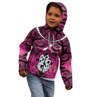 Personalised Maori Matariki Manaia Mawhero Kid Hoodie Maori Kowhaiwhai Pattern Galaxy LT01 - Polynesian Pride